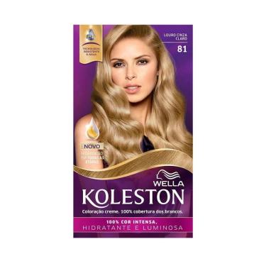 Imagem de koleston kit Coloração - 81 Louro Cinza Claro