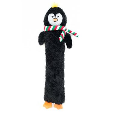 Imagem de ZippyPaws Holiday Jigglerz Brinquedo de pelúcia para cachorro, pinguim