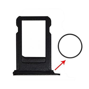 Imagem de Tray Bandeja Gaveta Slot Suporte Sim Chip Iphone 7 (4.7") - PRETO MATTE (fosco) Perfeito!