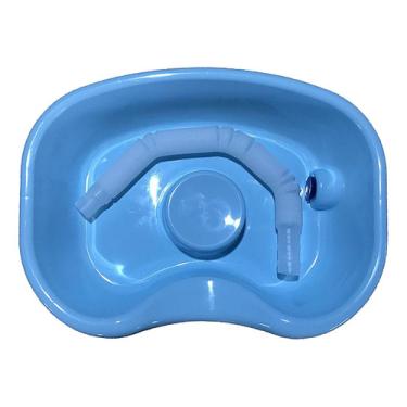 Imagem de Banheira Comfort Altura Lavatório De Lavagem De Cabelo Azul lavatório de cabelo