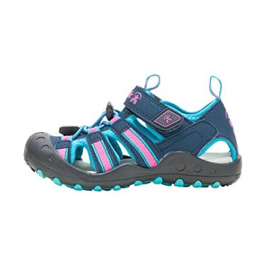 Imagem de Caranguejo infantil Kamik para meninas (bebê/criança pequena/criança oferta), Navy/Teal, 6 Big Kid