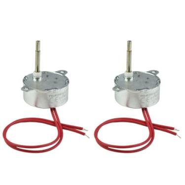Imagem de CONQUERAL 2PCS TYC40 Pequeno motor síncrono 12V AC 5RPM CW/CCW Eixo 35mm Eixo embutido para projeto de árvore de Natal Projeto de escola de ventiladores elétricos cilindros de orações