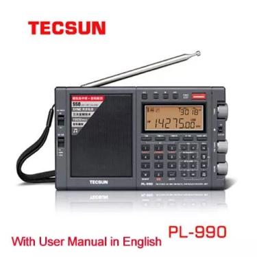 Imagem de Tecsun-Receptores Multifunções de Rádio Portátil  Alta Sensibilidade  DSP Digital  PL990 MW  LW  SW