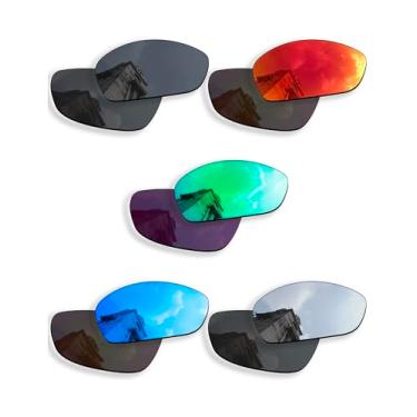 Imagem de Betterun 5 pares de lentes polarizadas de substituição para óculos de sol Oakley Juliet, antiarranhões e resistentes a impactos