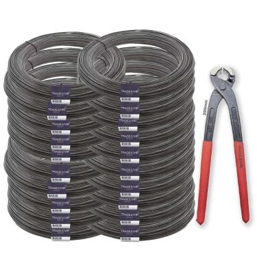 Imagem de Kit 20 Arame Recozido Liso 1 Kg + Alicate Torques Armador