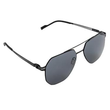 Imagem de Óculos de Sol Lemone Armação de Titânio Hexagonal (Preto)