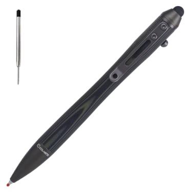 Imagem de Cool Hand Canetas Bolt Action de 14 cm, refil de tinta esferográfica EDC, caneta para tela sensível ao toque, corpo G10 com clipe de bolso, aderência ergonômica, com recarga gratuita, 5374-G
