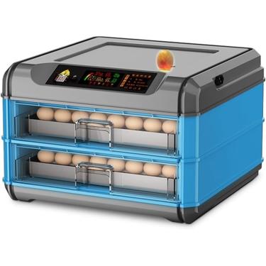 Imagem de Incubadora para 140 ovos Incubadora doméstica inteligente Incubadora automática de ovos com controle de temperatura - （AC 220V / DC 12V） Incubadora de chocadeira de frango, grande capacidade