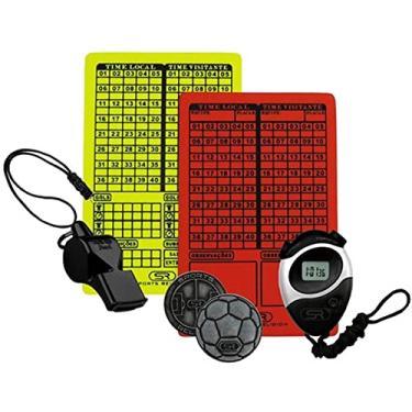 Imagem de Kit Apito Fox 40 Pearl + Cronômetro + Moeda + Cartão Árbitro