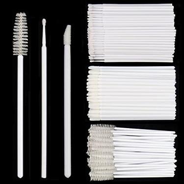 Imagem de Kit de suprimentos de extensão de cílios, 300 peças, pincéis descartáveis de carretéis de cílios microcotonete, pincéis de rímel, varinha de lábio, para extensão de cílios, tatuagem, aplicador de
