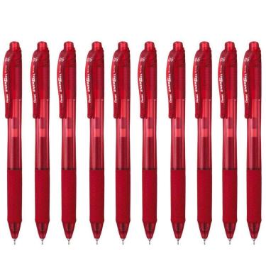 Imagem de Caneta Gel Energel X Rt Pentel 0.5Mm Retrátil Vermelho Kit