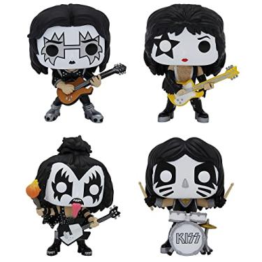 Imagem de Funko POP! KISS: Band Set - Glow in The Dark Collectible Set - Online Exclusive - The Spaceman, The Starchild, The Demon, The Catman