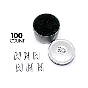 Imagem de Butler in the Home A-Z letra do alfabeto ou número 0-9 - 100 clipes de papel colorido preto para iniciais ou data de nascimento, Preto, Letter N