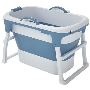 Imagem de Banheira Para Bebê Extra Grande Dobrável Adulto e Infantil Retrátil Ofurô Premium