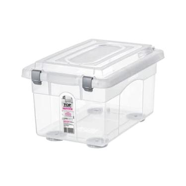 Imagem de Sanremo - Caixa Organizadora Plástica de 4,3 Litros e Tampa com Travas, Linha Top Stock