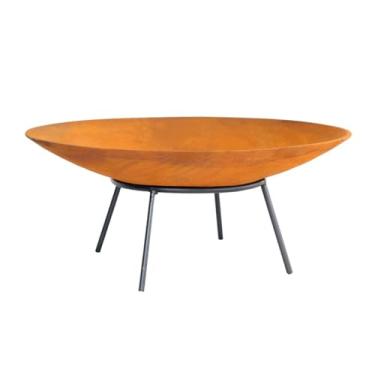 Imagem de Lenheiro Lareira Braseiro Envelhecida Externa em Ferro 80cm