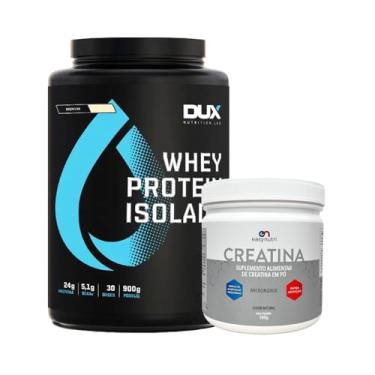 Imagem de Combo Whey Protein Isolado 900g + Creatina 300g Easy Nutri (900g, Baunilha)