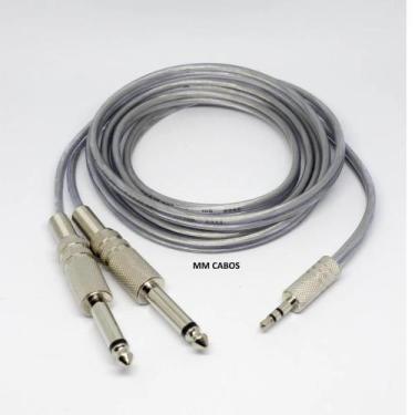 Imagem de Cabo Y P2 Estéreo X 2 P10 Mono Profissional Blindado - MM CABOS, 5M