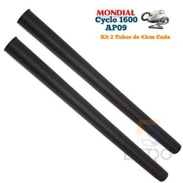 Imagem de Kit Tubos Extensores 2 Peças de 43cm para Aspirador de Pó Mondial Cycl
