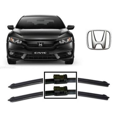 Imagem de Par De Palhetas para Limpador De Parabrisa Dianteiro Honda New Civic 2