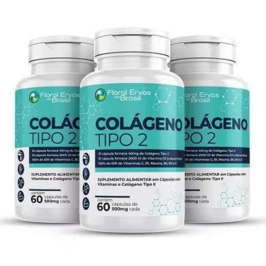 Imagem de KIT3 Colágeno Tipo 2 UC II 40mg 60 Capsulas - Floral Ervas - Floral Er