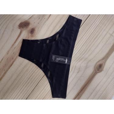 Imagem de Calcinha Corte Laser Com Transparência Sem Costura microfibra poliamid