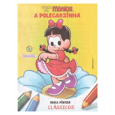 Imagem de Livro Para Pintar Turma Monica Lembrancinha A Polegarzinha - Girassol