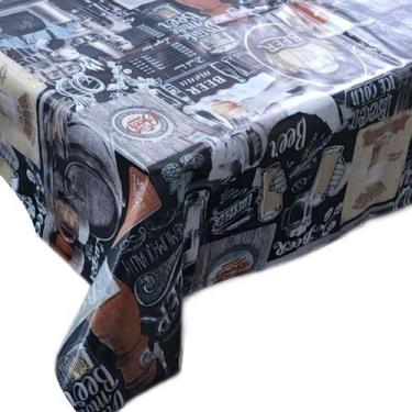 Imagem de Toalha De Mesa Impermeável Pra Mesa 4 Cadeiras - GV ENXOVAIS, Black