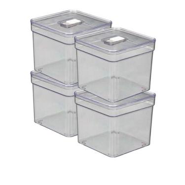 Imagem de Jogo Caixas Organizadoras Multiuso Porta Acessorios 4 UNIDADES - PLAST