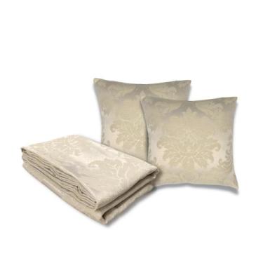 Imagem de Kit Peseira Xale Jogo de Cama Com 2 Capas de Almofada - MUMUDECOR, 138