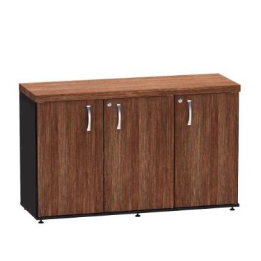 Imagem de Armário Credenza Com 03 Portas PE 40 Pandin 1,20 M Embuia Terra e Pret