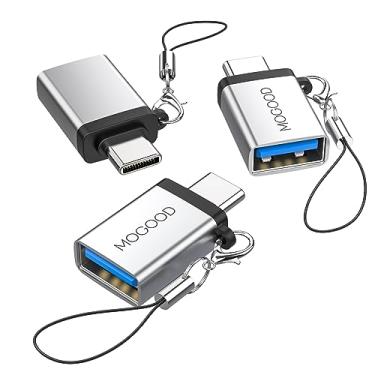Imagem de MOGOOD Adaptador USB C macho para USB 3.0 fêmea adaptador USB C para USB transferência de dados de alta velocidade para MacBook Pro, Chromebook, Pixelbook, Microsoft Surface Go, Samsung Galaxy S20 S21 S25 Pixel
