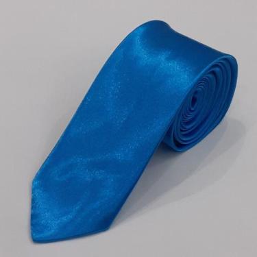 Imagem de Gravata Slim E Semi Slim Modernas Em Cetim Para Padrinhos Alta Qualida