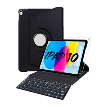 Imagem de BDNET, Capa Giratoria Para iPad 10 Geração Pelicula + Teclado