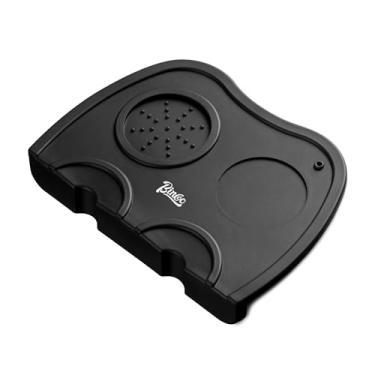 Imagem de Tapete de silicone para calcadeira de café, almofada de borracha para barista, cozinha, bar, café, borda de canto com furo duplo (G)