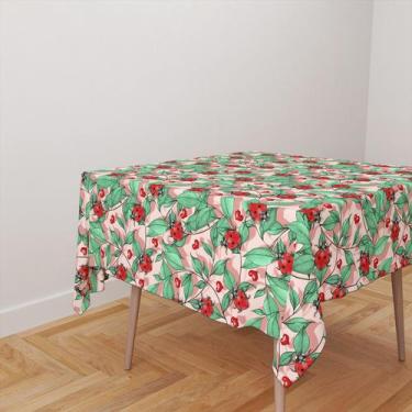 Imagem de Toalha De Mesa Quadrada 4 Lugares Tecido Oxford Joaninhas TL63 - 140x1