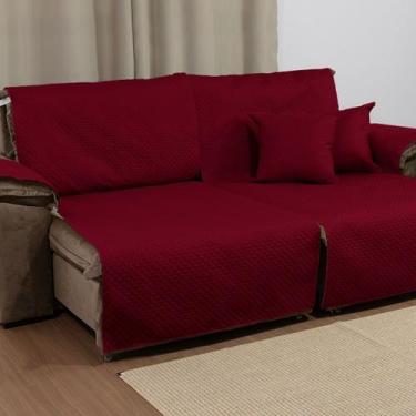 Imagem de   KIT PARA SOFÁ RETRÁTIL COM ALMOFADAS CHEIAS E CAPA PROTETORA IMPERME