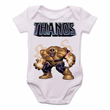Imagem de body nenê criança roupa bebê Thanos Cartoon  - Empório Dutra, P   ( 0-