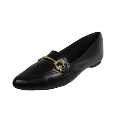 Imagem de Loafer Bico Fino Luiza Sobreira Preto Mod. 2065, 40