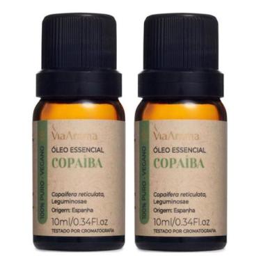 Imagem de Óleo Essencial Copaíba 100% Natural Puro Via Aroma 10ml - 2 Unidades