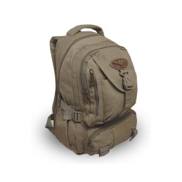 Imagem de Mochila Escolar Em Lona Reforçada Notebook Moderna Unissex Viagem Resi