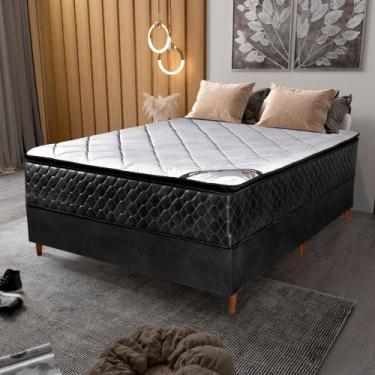 Imagem de Colchão Casal Molas Ensacadas Vougue + Base 138X188X67 - Bom Pastor, P