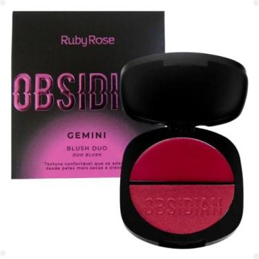 Imagem de Blush Duo Ruby Rose Obsidian Gemini Og06 7,9g