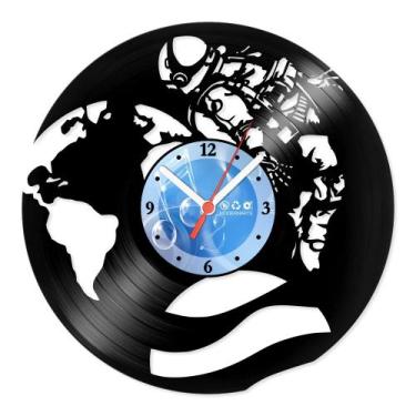 Imagem de Relógio De Parede Disco Vinil Profissões - Astronauta - VPR-129 - Mode
