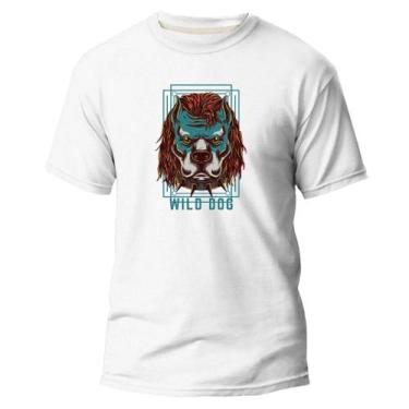 Imagem de Camiseta Algodão Premium Estampa Digital Cão Bravo Cuidado - NoBrand, 