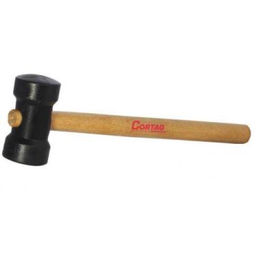 Imagem de Martelo de Borracha CORTAG 80MM Preto p/Azulejista