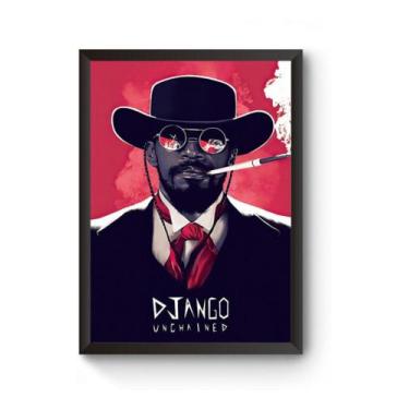 Imagem de Poster Moldurado Django Livre - Fanarte