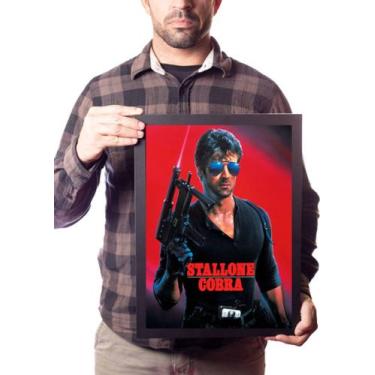 Imagem de Poster Moldurado Stallone Cobra Quadro - Fanarte