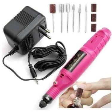 Imagem de Lixadeira Unha Lixa Elétrica Profissional Motor Manicure e Pedicure - 