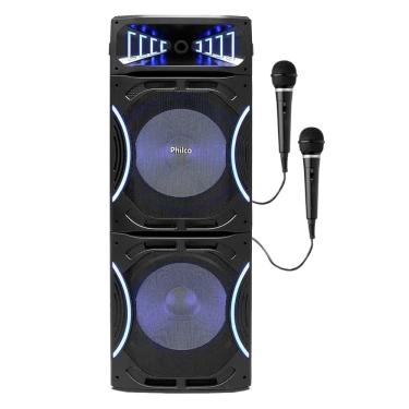 Imagem de Caixa de Som Amplificada Philco PCX35000 LED Bluetooth TWS 3500w-2 Mic